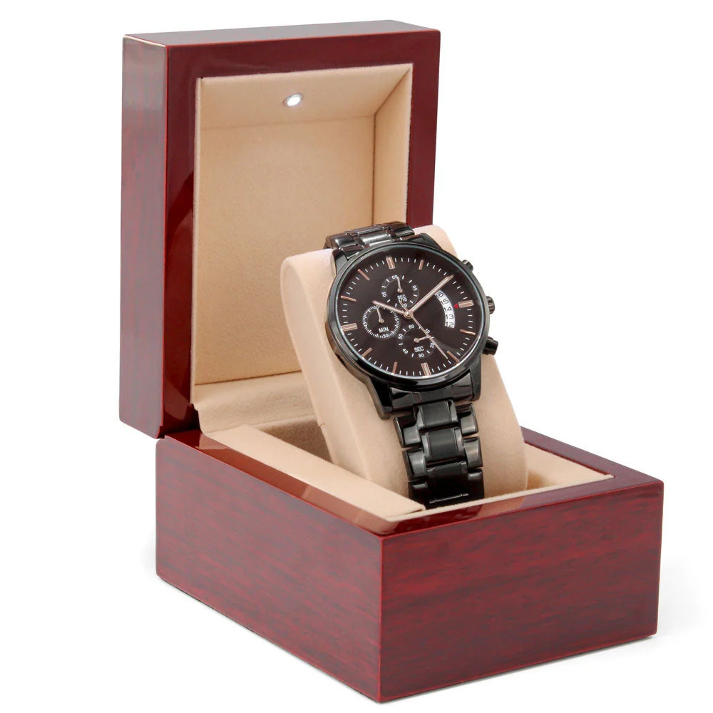 Made To Worship  Engraved Stainless Steel Watch Inspirational Message Luxury